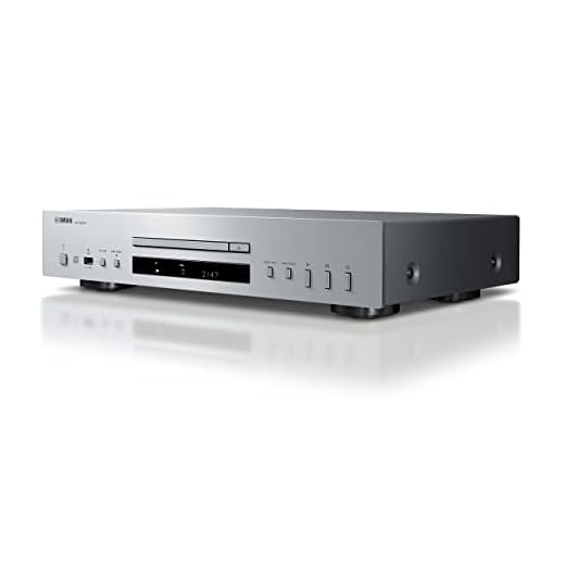 Yamaha CD-S303 – CD-Player mit High-Performance 192 kHz/24-bit DAC, Pure Direct Schaltung, USB-Anschluss, High Res Audio-Unterstützung – In Silber