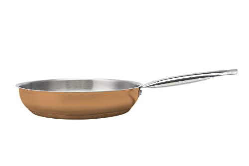 ECHTWERK 8-Piece Induction Cooking Pot Set, Stainless Steel, Glass Lid, 3 x Saucepan, Saucepan and Frying Pan, Copper Edition, Suitable for All Types of Cookers - Image 6