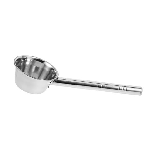Gatuida cucharón de agua matraz paraca liberar cucharón de sopa grande dispositivos de riego de plantas cucharas Utensilios de cocina cucharón grande conveniente Acero inoxidable Silver