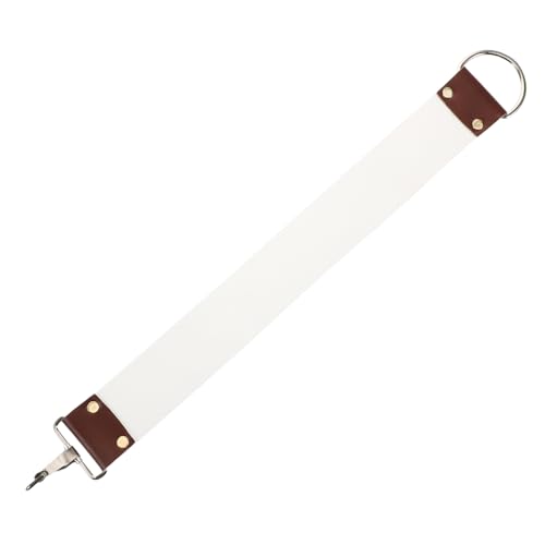 Gogogmee Razor Strop Sharpener Canvas Shaving Belt Barber Strop Strap for Straight Razor