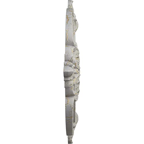 Image of 28 3 /8 inchOD x 3 3 /4 inchID x 1 5 /8 inchP Benson Classic Ceiling Medallion (Fits Canopies up to 6 1 /2 inch), Hand-Painted Pot of Cream Crackle