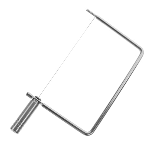 Cabilock Stainless Steel Cheese Slicer Heavy Duty Cheese Cutter with Wire for Slicing Cheese Butter and Ham Compact Design for and Cleaning Great present