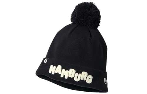 Bonnet à pompon d'hiver tricoté HSV Mauri en maille douce haut de gamme
