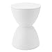 Haofy Sgabello a Forma di Clessidra, Sgabello Rotondo per la Casa in Plastica Moderno Semplice in Stile Nordico per L'Ufficio del Bagno(Bianco) immagine