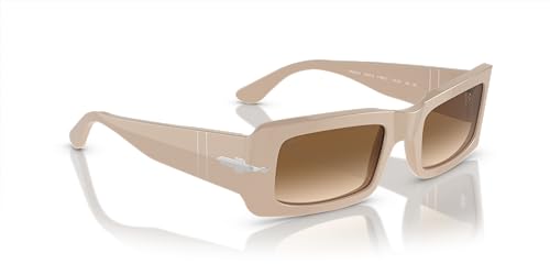 Image of Persol Unisex Sunglasses Black Frame, Green Lenses, 54MM
