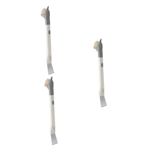 FOMIYES 3pcs Cooktop Cleaning Brush Non-Scratch Griddle Cleaner for Pots Pans Heavy-Duty Kitchen Supply for Gas Range Stove Easy to Use Grease