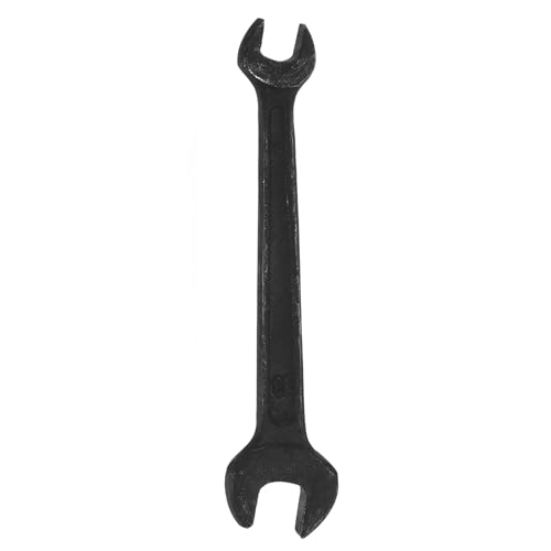 sourcing map Metric Double Open End Wrench 10mm x 13mm Standard Size Carbon Steel Spanner Wrench for Auto Household Maintenance Routine Repairs, Black