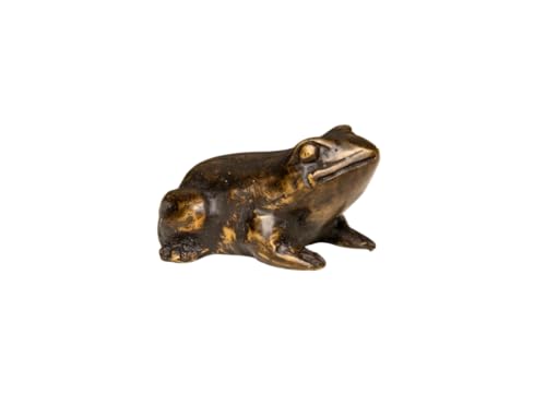 Bronze-Skulptur Frosch | Mini | 4x3x2,5cm | Tierfigur aus Bronze | handgefertigt