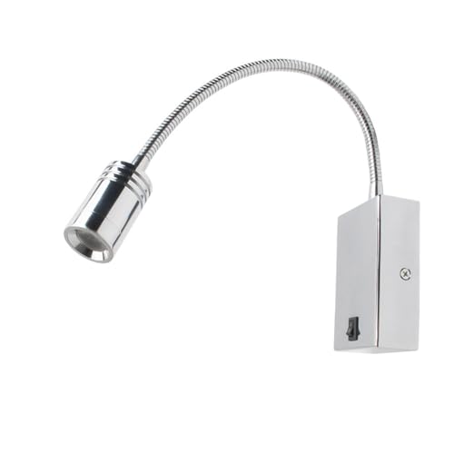Lámpara para cabecera con base cuadrada e interruptor 3W