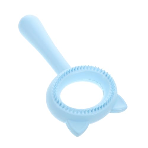 Parliky Double-sided Deshedding Brush for Dogs Cats Multipurpose Pet Grooming Tool Cat Ear Design Ergonomic Handle Soft Hair Removal Comb