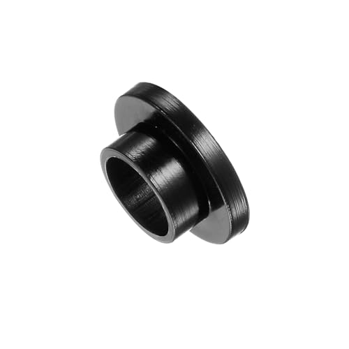 Kozelo 12 Stück Nylon-Flanschbuchsen [8,2 mm Bohrung x 10 mm Außendurchmesser x 6 mm Länge] Nylon-Kunststoffbuchsen für Welle, schwarz