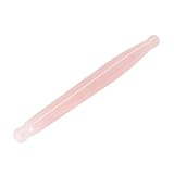 Hohopeti Natürlicher Rosenquarz Massagestab für Gesicht und Körper Vielseitiges Gua Sha Massagegerät für Augen Nacken und Beine Langlebiger Triggerpunkt massage stick für Effektive