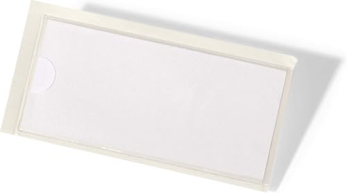 Durable Pocketfix Sachet de 10 Porte-étiquettes adhésifs 32 x 74 mm