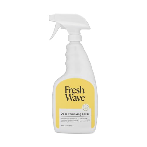 Fresh Wave Lemon Scent Odor Eliminator Spray & Air Freshener, 24 fl. oz. | Odor Absorber for Home, Furniture, Fabrics & Trash | Safer Odor Relief