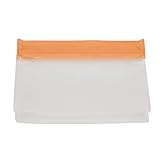Reusable Food Storage Bags, Food Storage Bags, Silicone Freezer Bags for All Types Of Food Storage, Except Hot Liquids Or Hot Foods(Orange Large)