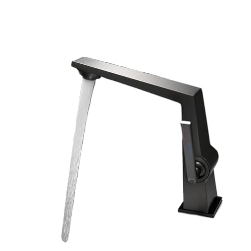 Robinet de lavabo laiton anti-fuite mitigeur gris HLTYGWX