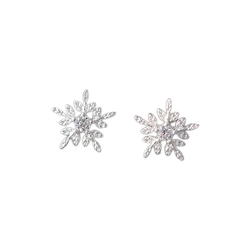 Boucles d'oreilles flocon de neige en argent le cadeau idéal pour femme