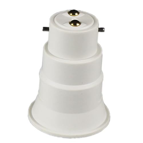 Baoblaze Adaptador de soquete de luz b22 para e27, extensor de adaptador de suporte de lâmpada, baio