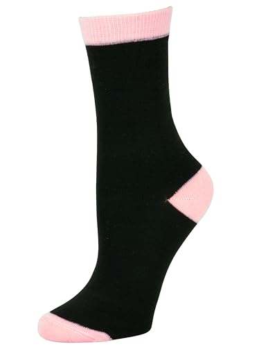 Image of Gelante 12-Pair Women's Crew Socks, Soft Thin Lightweight Breathable Athletic & Casual
