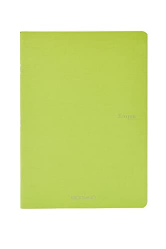 Cahier agrafé Fabriano Ecoqua vert citron carnet notes ligné - 2