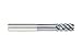 WIDIA Hanita 7VNX16006CT VariMill III ER 7VNX HP Finishing End Mill, 0.06" Radius, 0.625" Cutting Diameter, Carbide, AlTiN Coating, RH Cut, 7-Flute