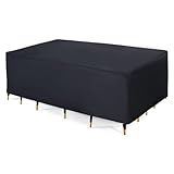 PERFEKTE GRÖßE - Überprüfen Sie, ob Ihre Möbel und Geräte die richtige Größe haben. Wasserdichte Gartenmöbelsets in verschiedenen Größen eignen sich für rechteckige Tische, ovale Gartenmöbel usw.