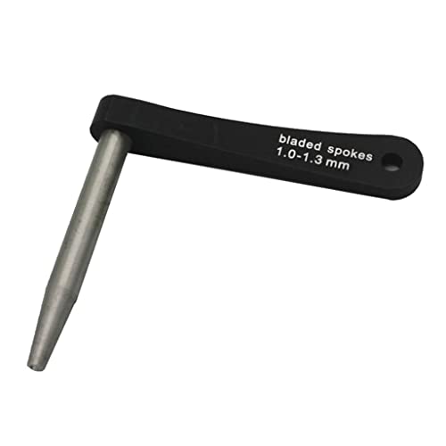 Courtieyeardceastea Clé porte-rayons pour vélo (0,8 à 1,3 mm), noir + argent, noir + argent, 1,0 à 3 mm