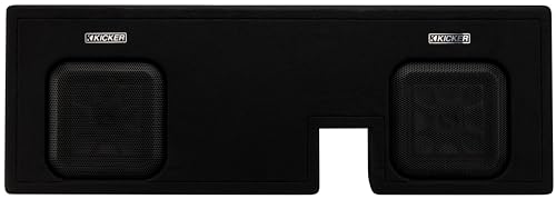 KICKER KTDL7T102 L7T Dual 10' Subwoofer System for Gen2/3 Toyota Tacoma® Trucks (51KTDL7T102), Behind Backseat Enclosure Designed to Fit Most 4-Door Cabs 2005-2023, 1000 Watts, 2-Ohms