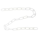 DIYEAH Catena per Lampadari in Ferro Verniciato Bianca Accessorio Decorativo per Illuminazione Sospesa Resistente al Calore e Leggera per Lampadari Cristallo e Ambienti Interni
