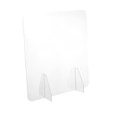 Sewroro Transparente Acryl Schutzscheibe Freistehender Spuckschutz Trennwand Robustes Material...