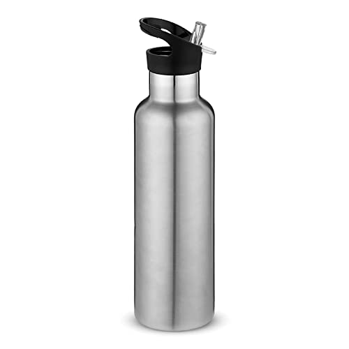 Volhoply Silver Stainless Steel Water Bottles