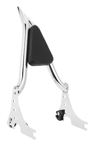 Dossier passager moto noir amovible sissy bar 16'' pour Sportster 1200 883
