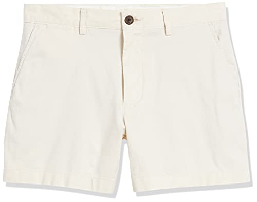Image of Amazon Essentials Men's Slim-Fit 5 inch Flat-Front Comfort Stretch Khaki Chino Shorts with Elastic Waistband
