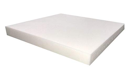 FoamTouch Upholstery Foam Cushion High Density 1" Height x 18" Width x 18" Length Made in USA