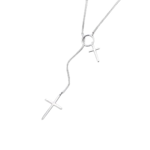 Collier coeur en cristal anti-ternissement, sautoir long 925