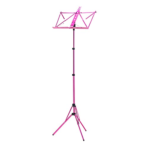 譜面台 オールインワンピースポータブルミュージックスタンド、カラーメタルシートミュージックスタンド、折りたたみ音楽スタンド - 軽量&コンパクト調整可能な音楽ホルダー 楽譜立て (Color : G)