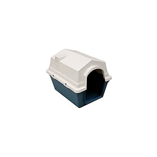 Freedog FD1000149 - Caseta Exterior, para Perro, Color Verde/Blanco lechoso Cover