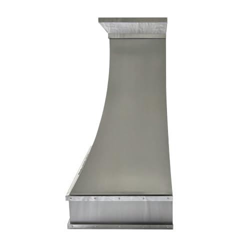 Image of SINDA Stainless Steel Range Hood with Internal Motor, Led Lights and Baffle Filter, 30 inchW x 42 inchH, Wall Mount, In Stock