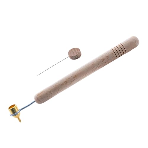 BestPysanky 0.5 mm Heavy Brass Tip Wood Handle Kistka (Hot Wax Pen)