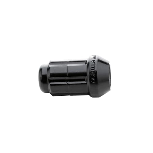 Image of Small Diameter Spline Acorn Lug Nuts - 17mm & 19mm Dual Hex Key - 10mm x 1.25 Thread Size - Black Finish - Set of 16 (K4CS-10125BGR)