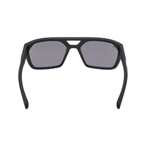 Image of Adidas Men's Sunglasses, Matte black /Green mirror