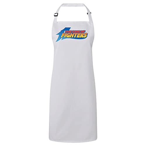 Tablier cuisine blanc King of Fighters jeux vidéo retro gaming vintage coton lavable