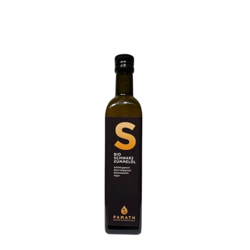 PAMATH Aceite de comino negro orgánico, prensado en frío, natural, 250 ml