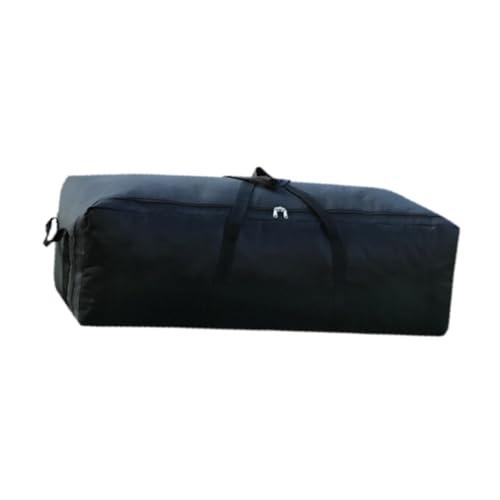 1680D Oxford Duffel Bag with Zippers for Sports, Black, 150L