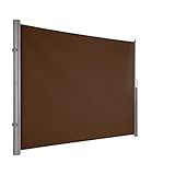 Ultranatura Maui - Toldo lateral persiana enrollable como pantalla de protección visual para fijar verticalmente, 300 x 180 cm, marrón