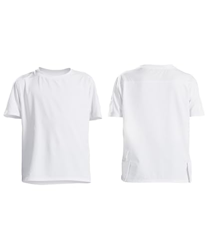 Sports Shirt, Short Sleeve Activewear Lightweight Breathable Cool Feeling Fabric Tech, Training Tee for Kids 6-12Y