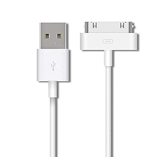 MORNWELL Cable 30 Pines USB(1 Metro),Cable USB para iPhone 4/4S,iPhone 3G/3GS,iPad 3/2/1,iPod Classic,iPod Touch,iPod Nano,Cable de Datos USB Carga Cargador