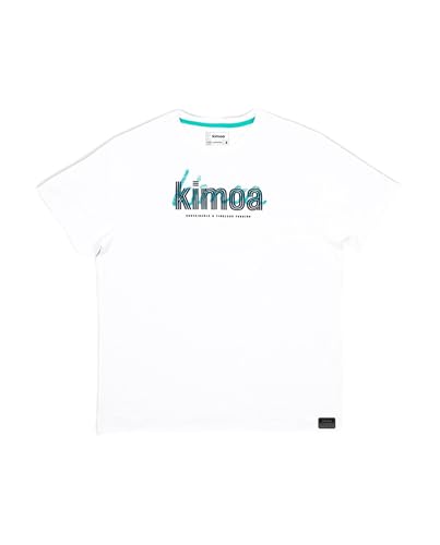 T-Shirt KIMOA Conscious Logo blanc : la solution confort contre les vêtements rigides