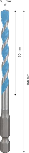 Bohrer multi construction 6x60x100 mm EXPERT HEX-9 pour perçage précis - 4