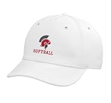Troy High School Trojans Softball Adjustable Printed Baseball Hat, White